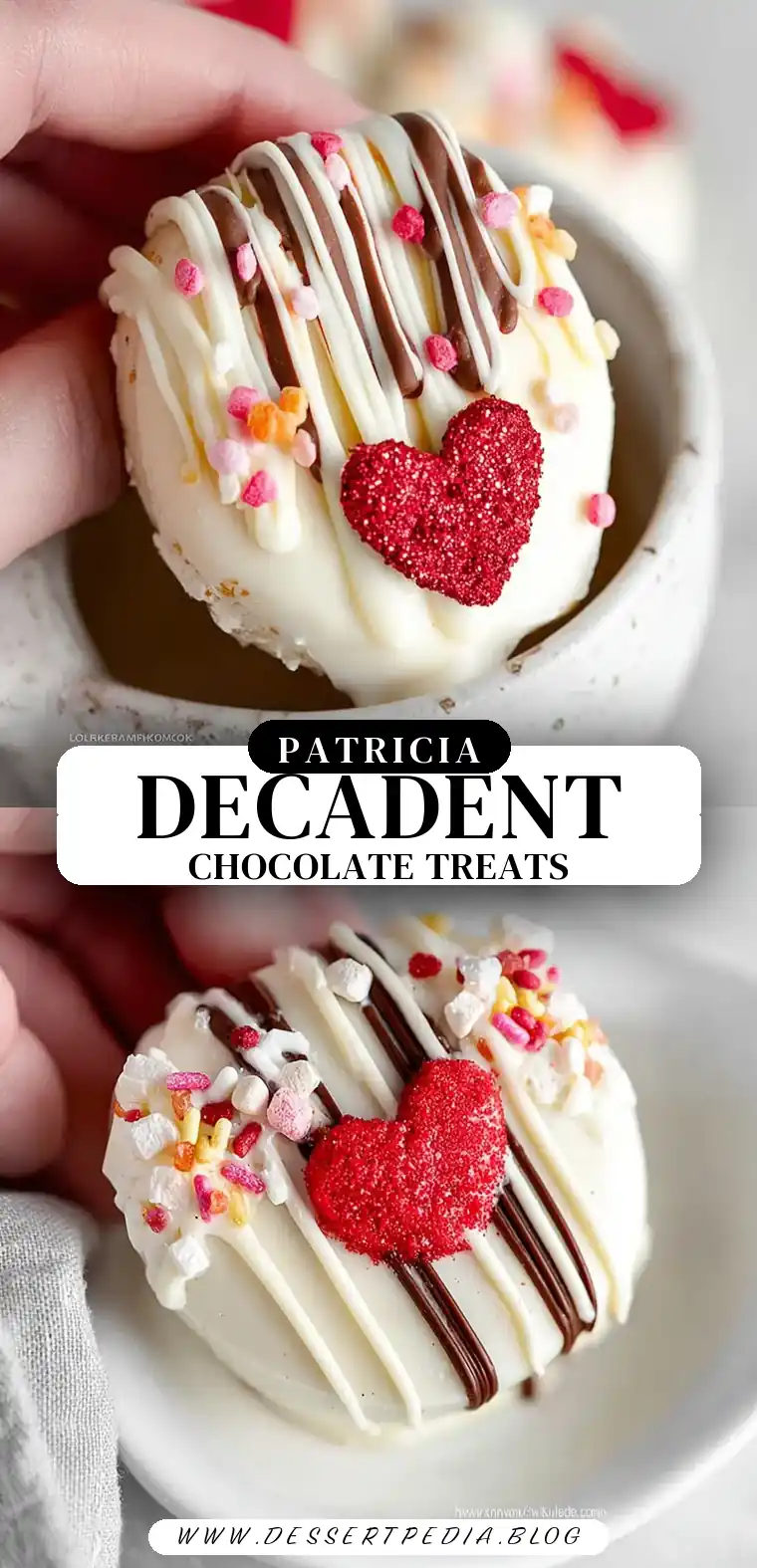 Pinterest pin (Design 3) for Hot Chocolate Bombs