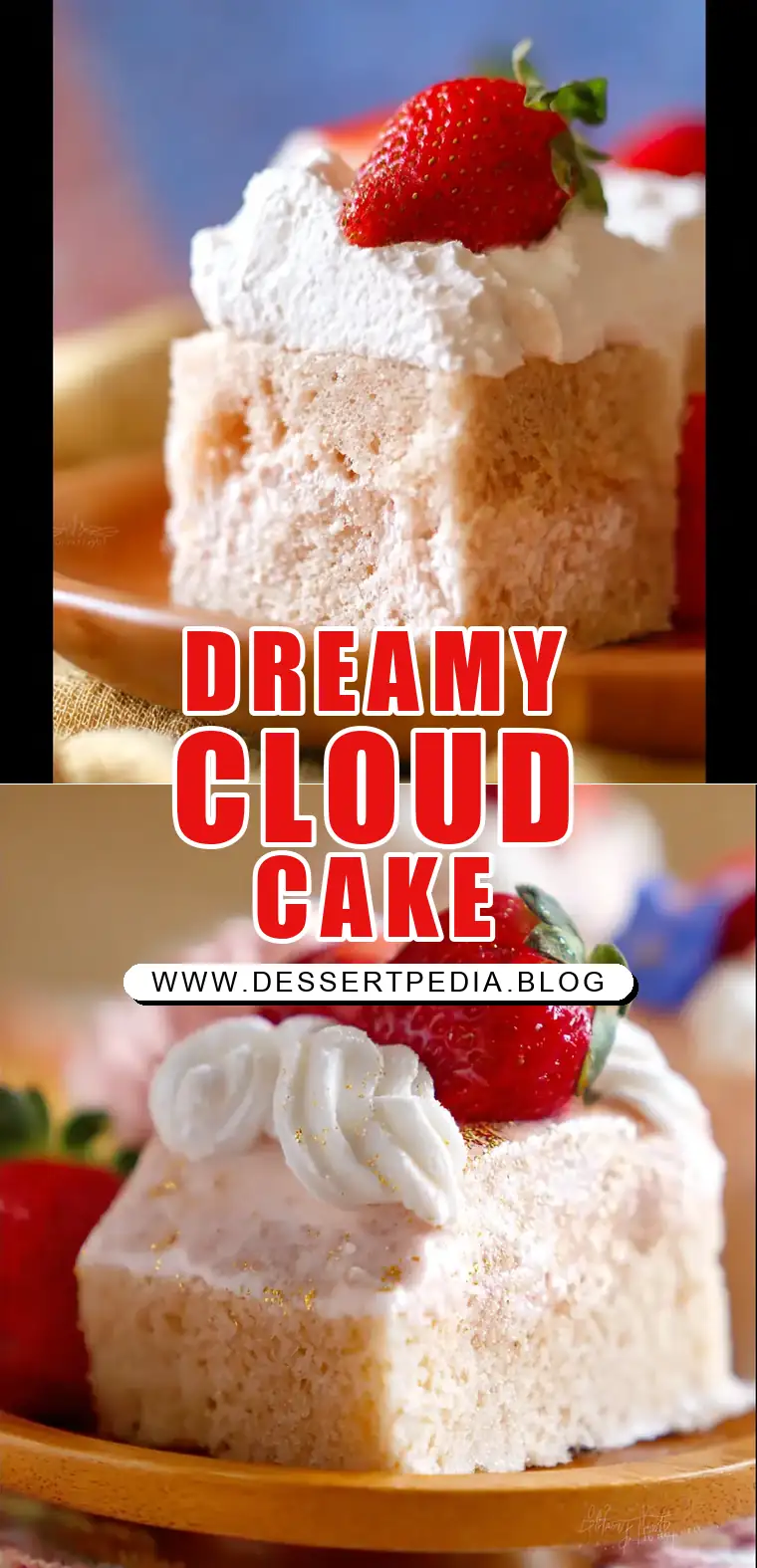 Pinterest pin (Design 1) for Cloud Cake