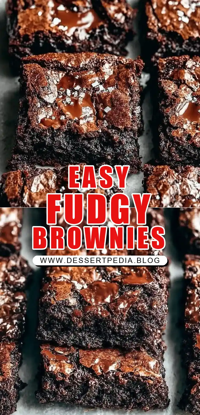 Pinterest pin (Design 1) for One Bowl Brownies