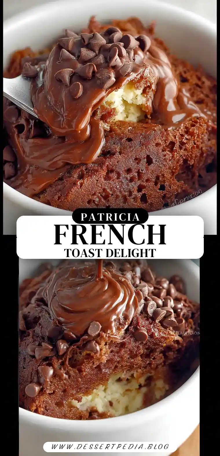 Pinterest pin (Design 3) for Easy French Toast Casserole