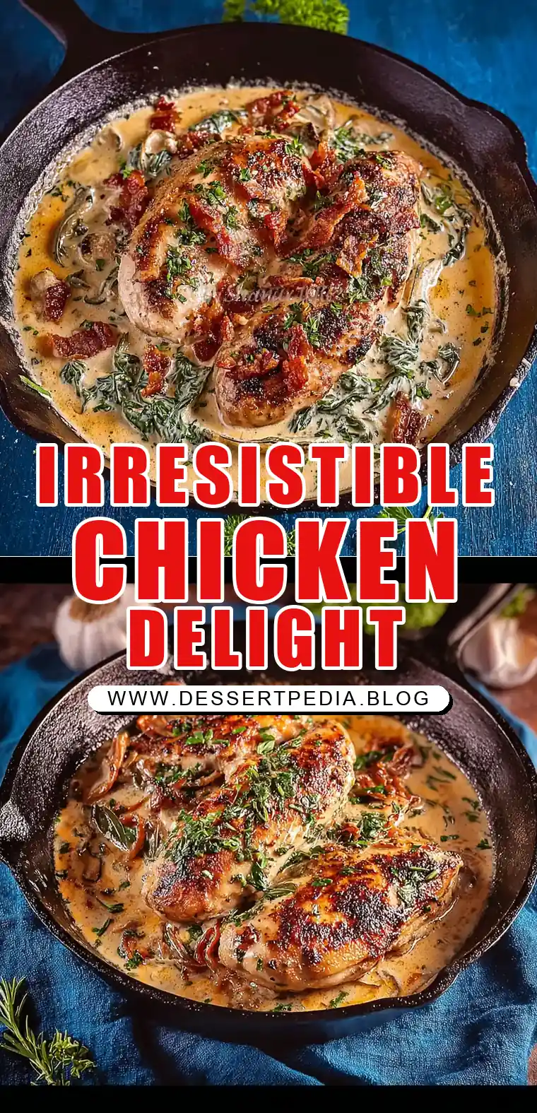 Pinterest pin (Design 1) for Marry Me Chicken