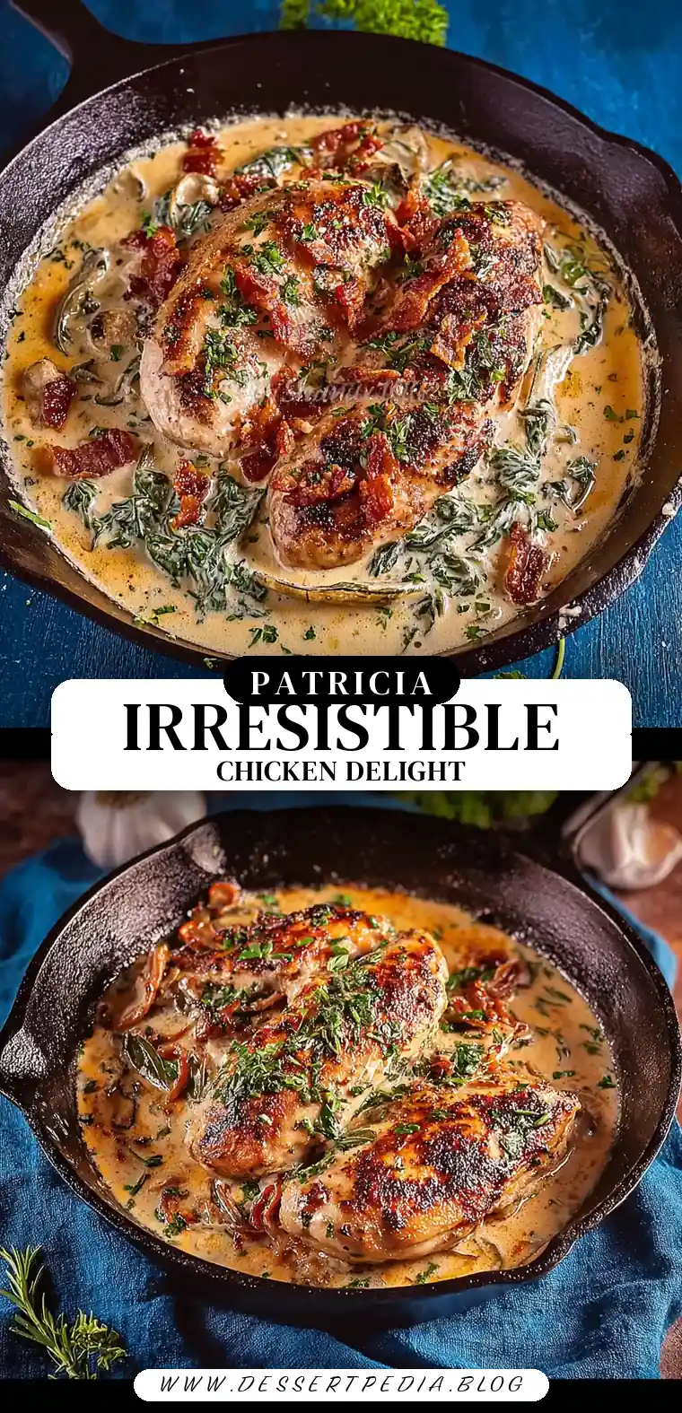 Pinterest pin (Design 3) for Marry Me Chicken