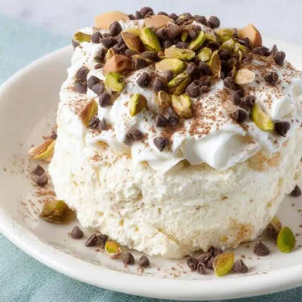 A delicious plate of Low Carb Cannoli Mug Cake for Two