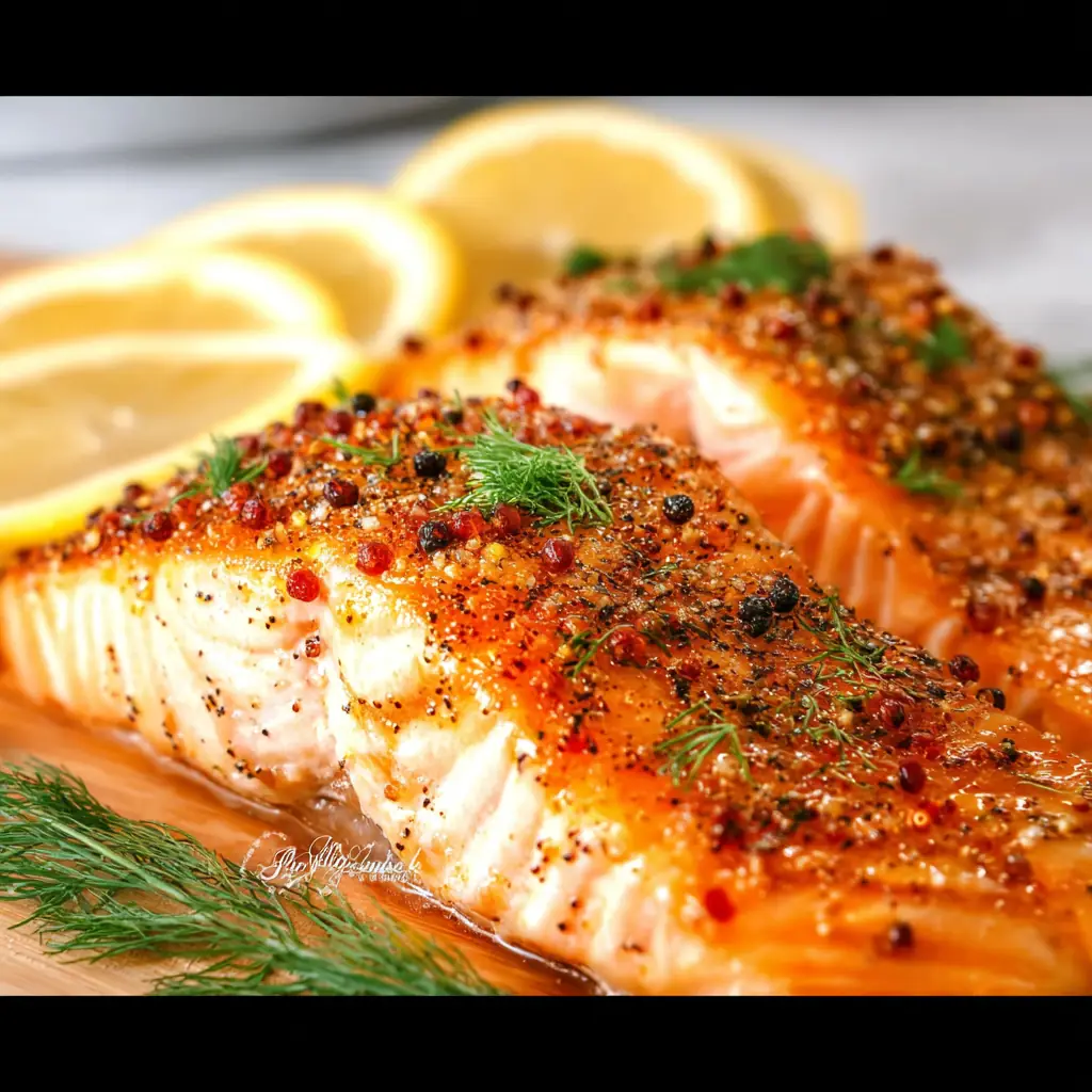 A delicious plate of Maple Glazed Salmon