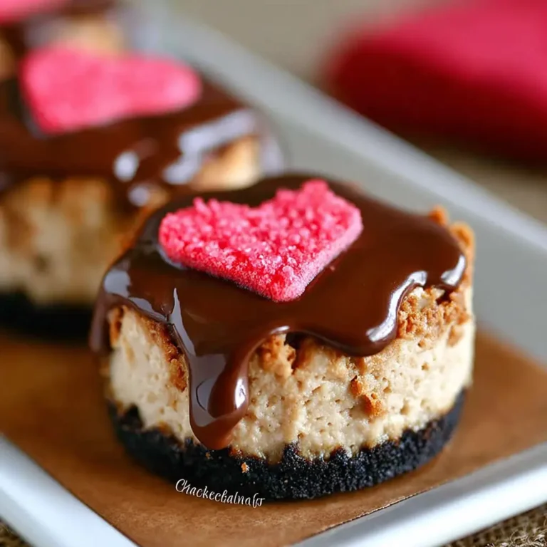 A delicious plate of Nutella Mini Cheesecakes