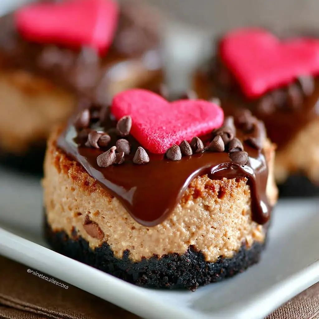 A delicious plate of Nutella Mini Cheesecakes
