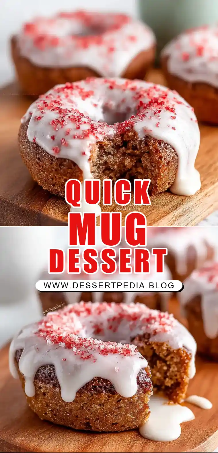 Pinterest pin (Design 1) for Chocolate Mug Cake