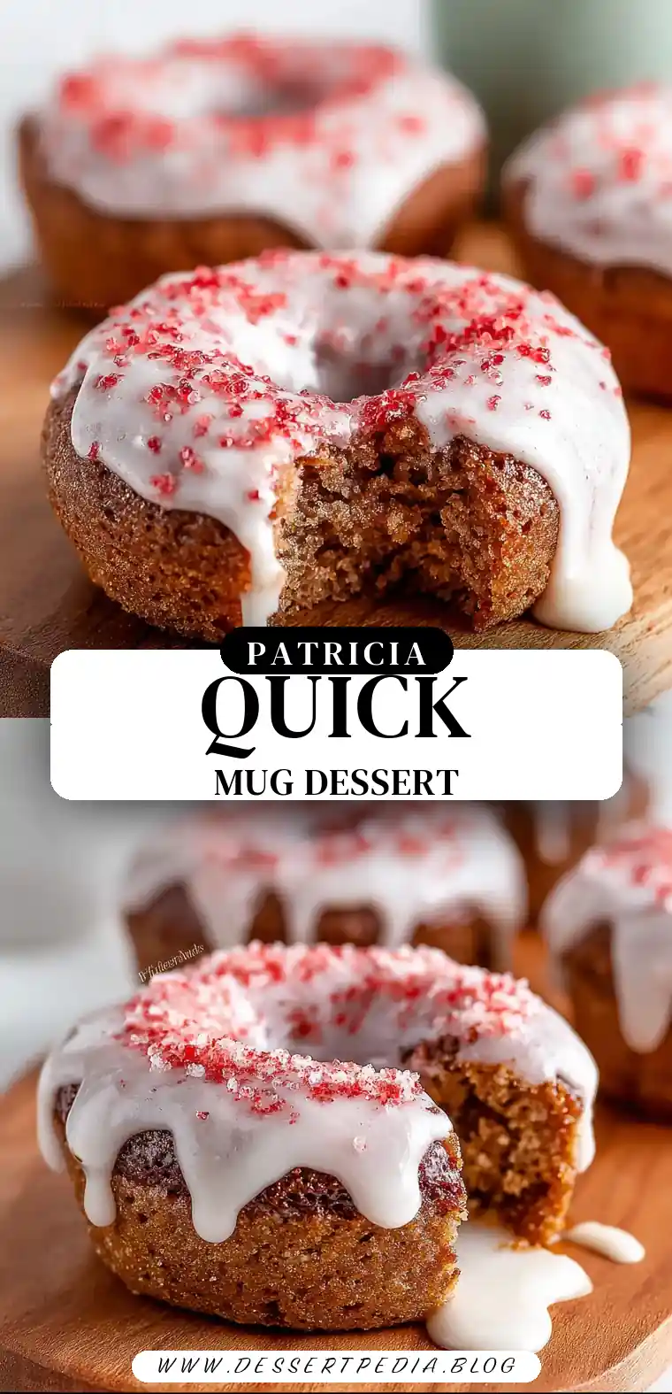 Pinterest pin (Design 3) for Chocolate Mug Cake