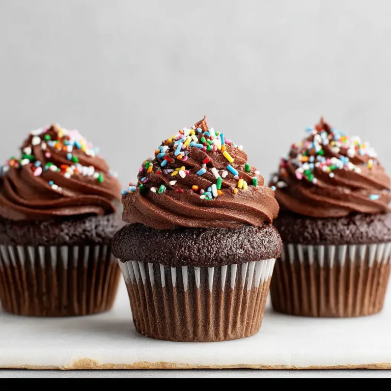 A delicious plate of Quick & Easy Chocolate Cupcakes