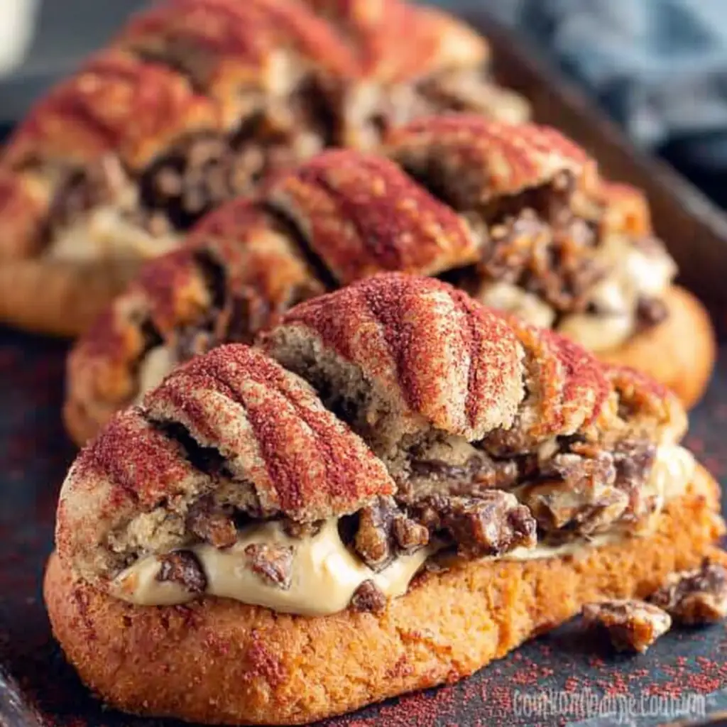 A delicious plate of Red Velvet Cake Mix Cookies