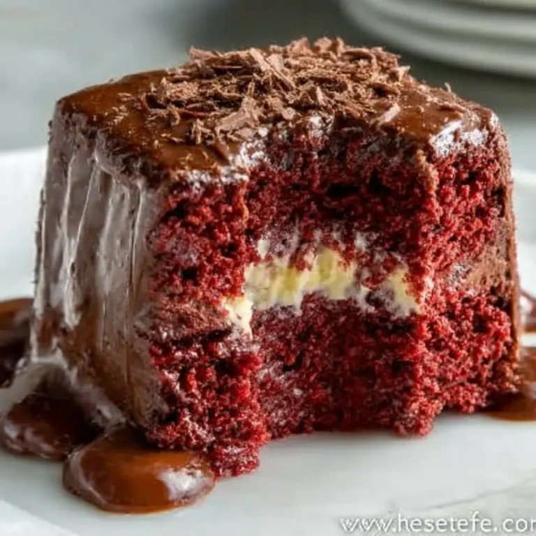 A delicious plate of Red Velvet Cheesecake Recipe