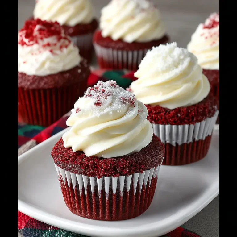 A delicious plate of Red Velvet Cupcakes