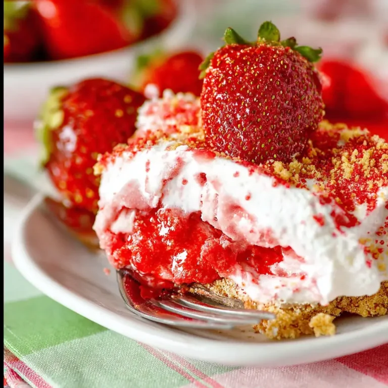 A delicious plate of Strawberry Delight