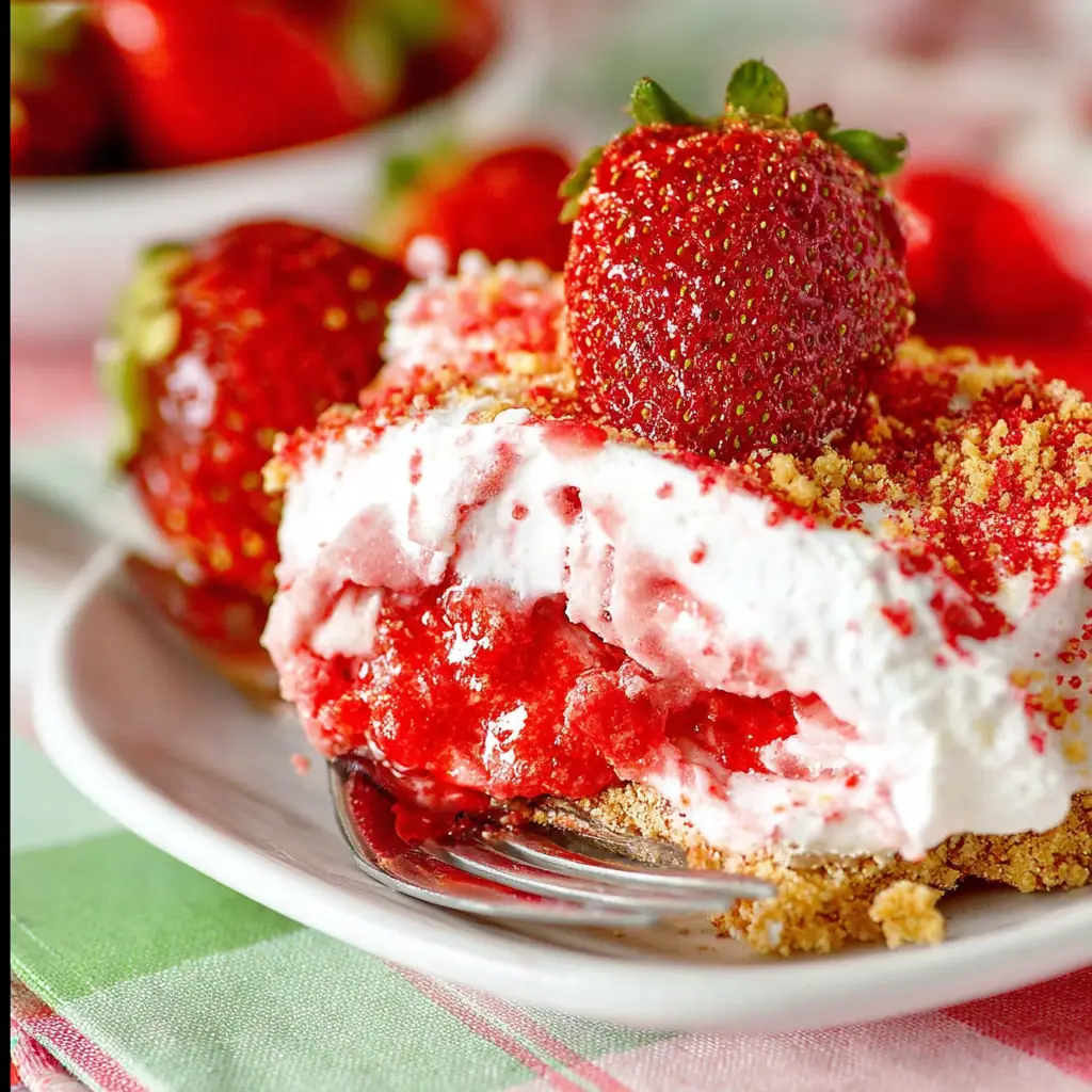 A delicious plate of Strawberry Delight