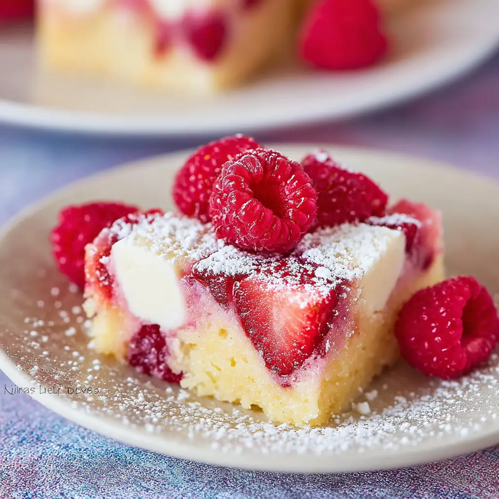 A delicious plate of Strawberry Fudge