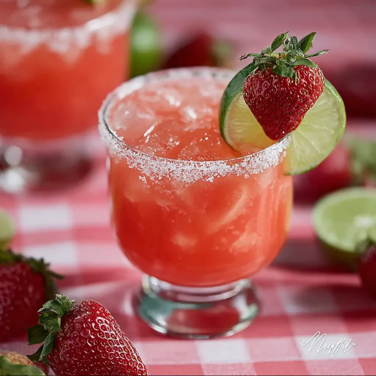 A delicious plate of Strawberry Margarita Mix