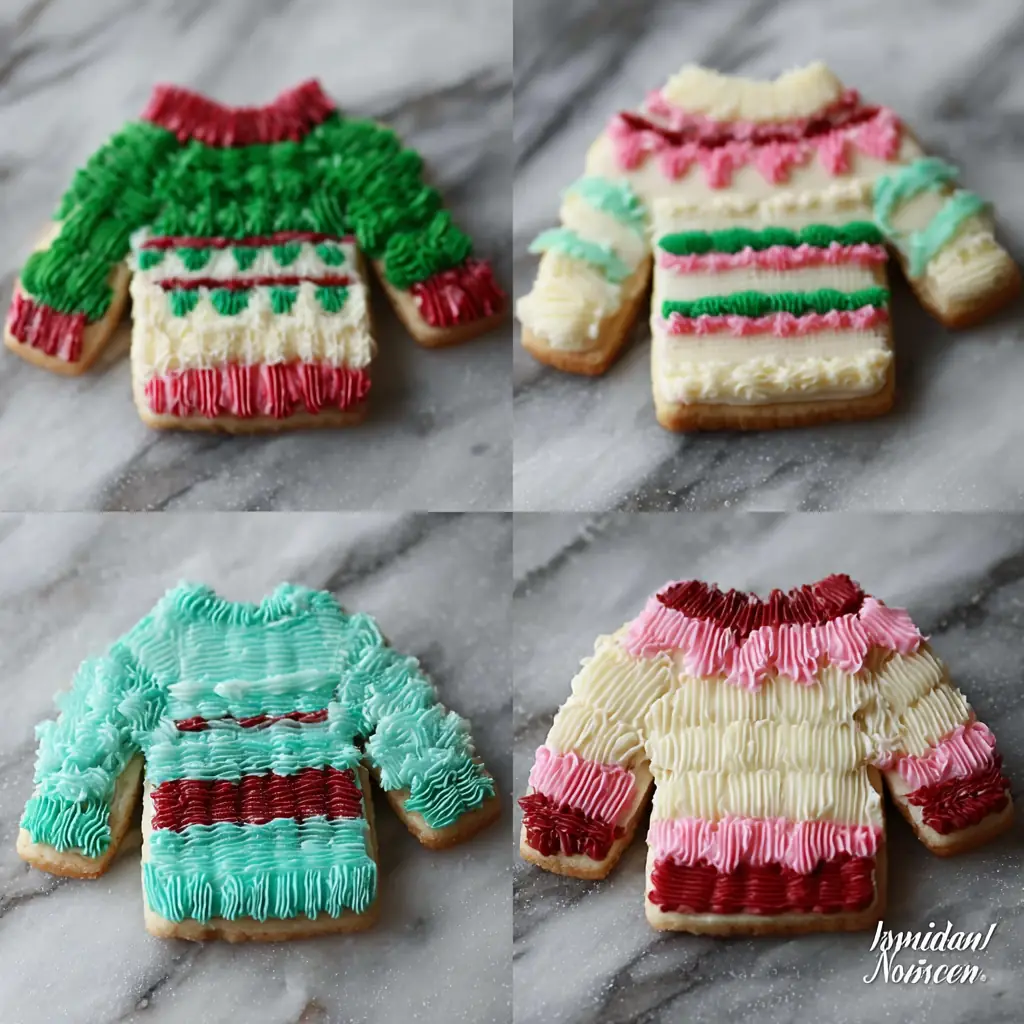 A delicious plate of Ugly Christmas Sweater Cookies