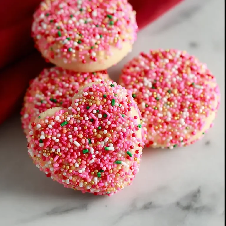 A delicious plate of Valentine Sprinkle Sugar Cookies