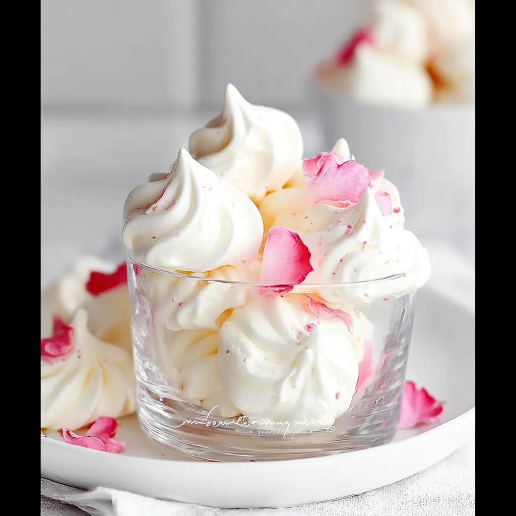 A delicious plate of Vanilla Meringue Cookies